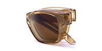 Macy - Square Champagne Fit Over Sunglasses | Vooglam 