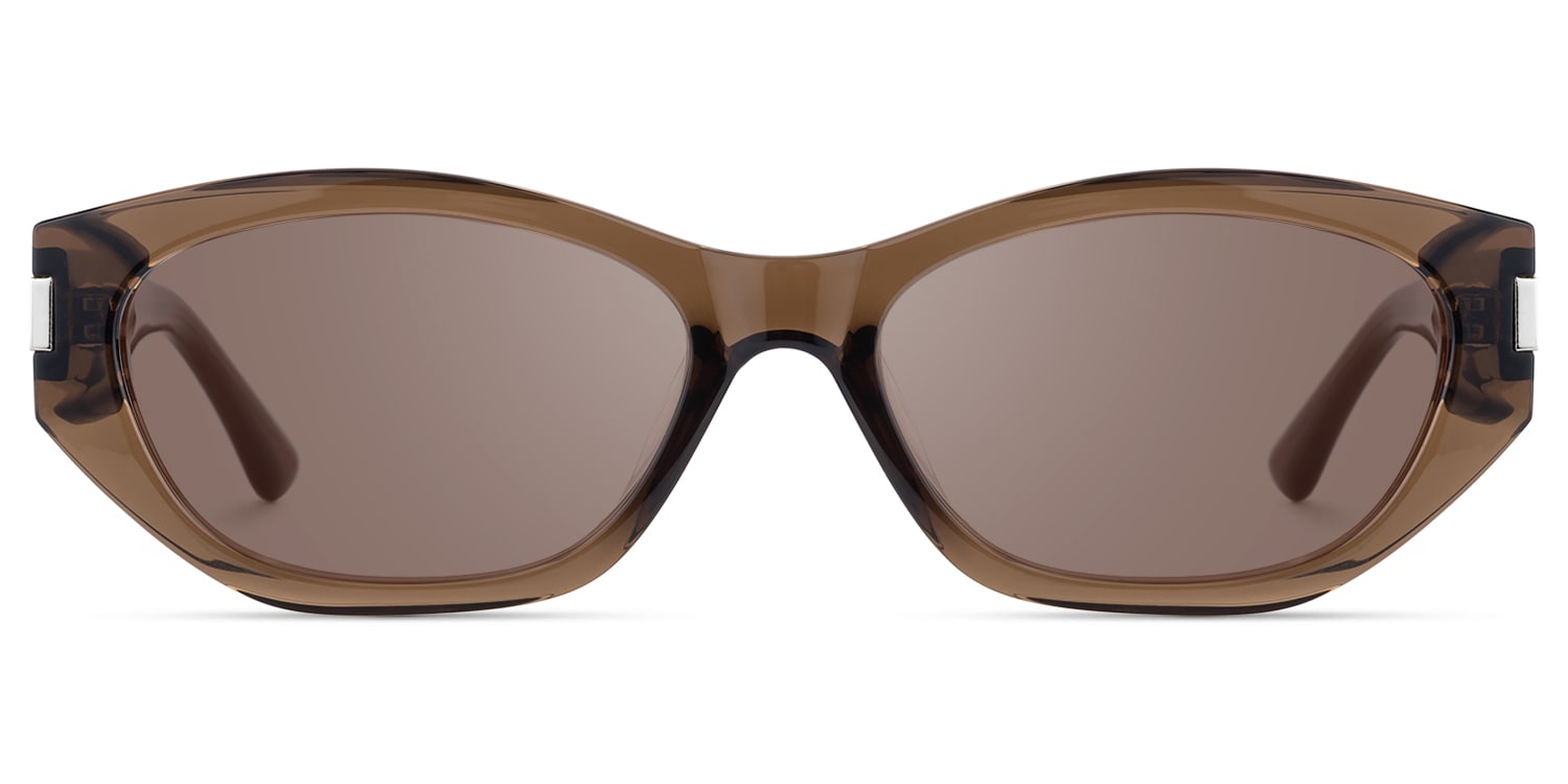 Reign - Geometric Brown Sunglasses - 1