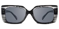 Stratus - Rectangle Black Sunglasses - 1