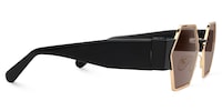 Lizzy - Geometric Gold Sunglasses - 4