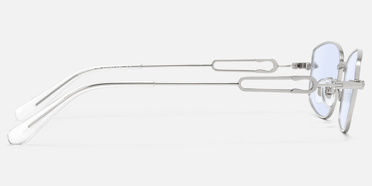 Bladework - Light Blue Tint Narrow Sunglasses | Vooglam Side View