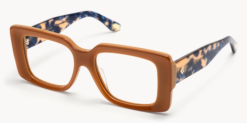 Kente - Rectangle Brown Eyeglasses