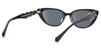 As If - Cat Eye Black Sunglasses - 3