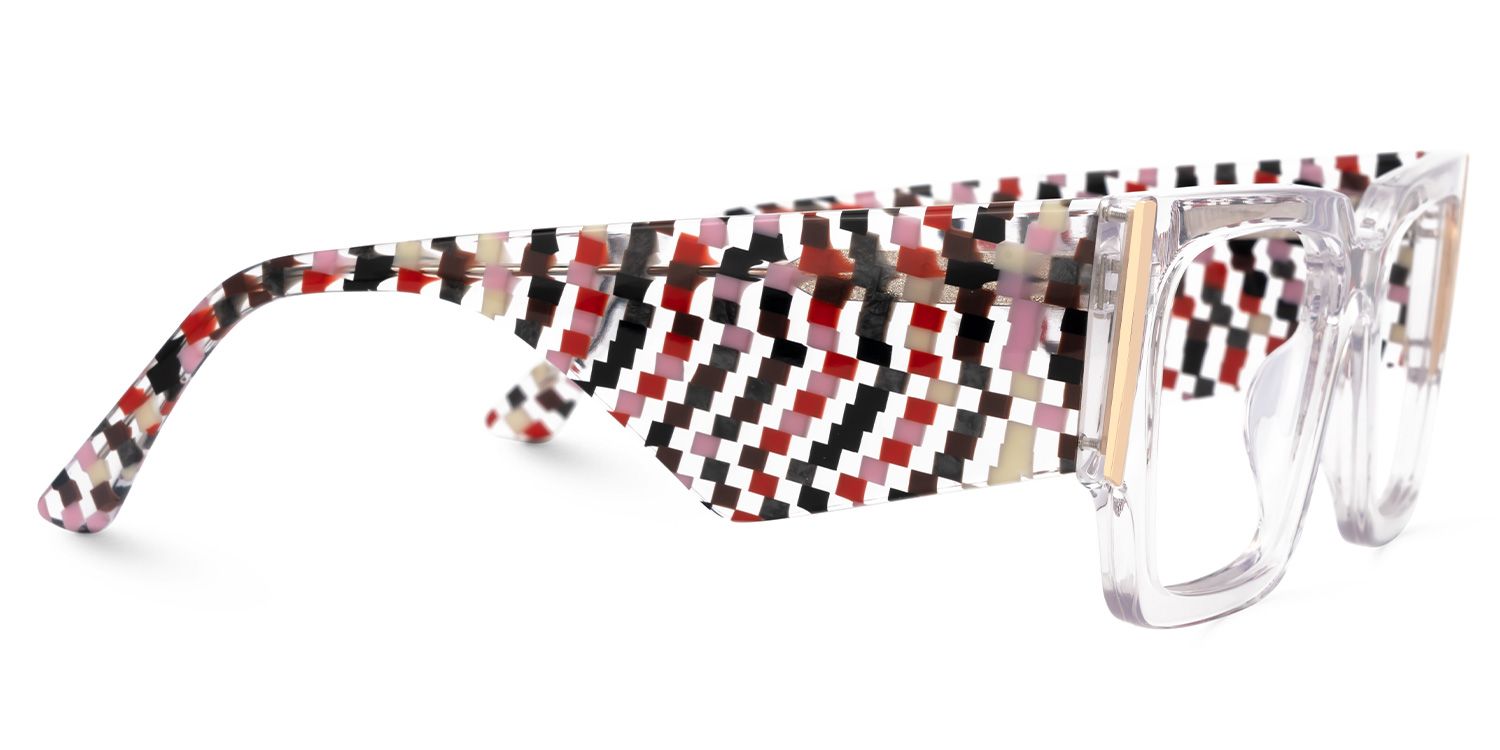 Fantasia - Rectangle Crystal Eyeglasses | Vooglam 4