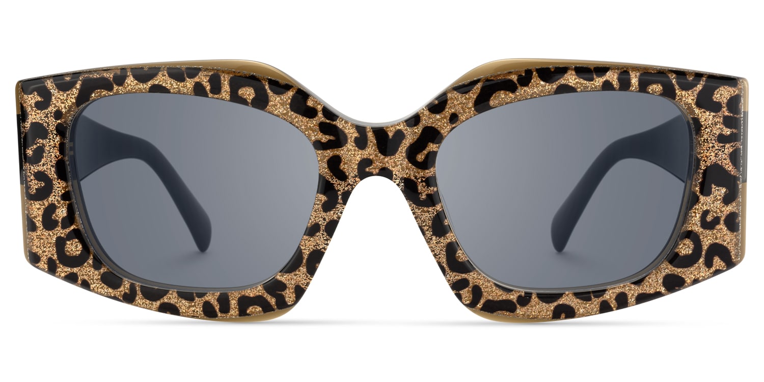 Tahlia - Geometric Tortoise Sunglasses - 1
