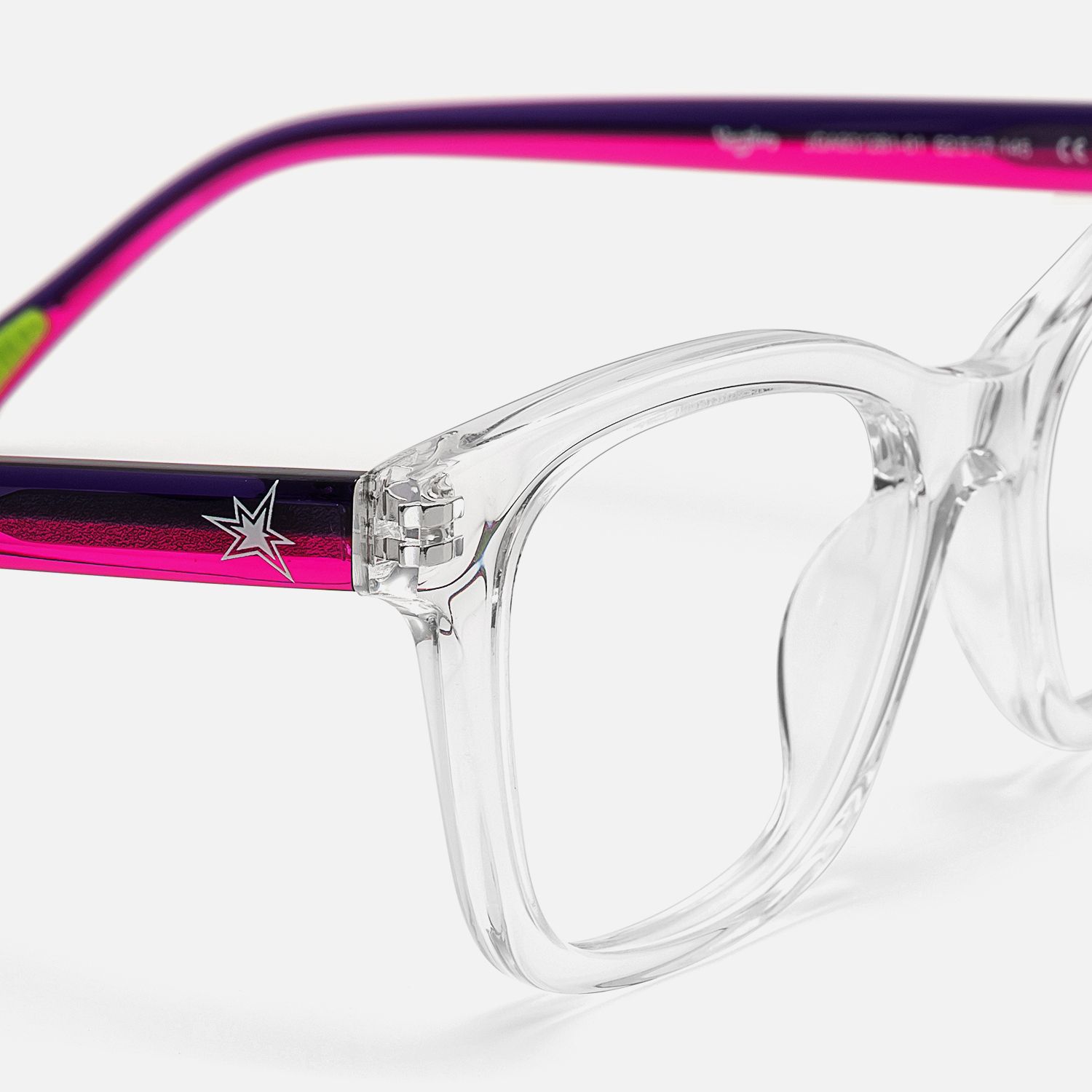 Coexist - Rectangle Crystal Eyeglasses | Vooglam Design Details