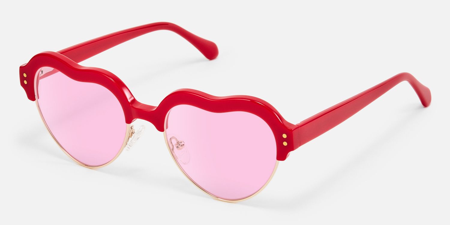 Hannah - Heart Red Sunglasses offers both fashion and practicality. The advanced frames ensure clear vision at any distance, while the stylish frames provide a unique look that is perfect for any occasion.