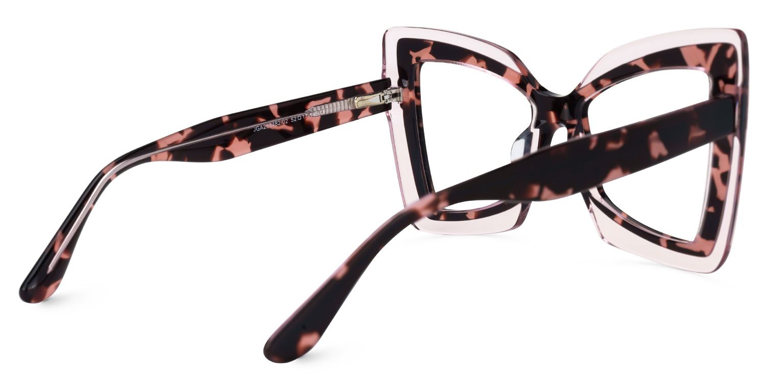 Elpi - Butterfly Pink/Tortoise Eyeglasses | Vooglam Side View