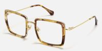 Harmony - Square Tortoise Eyeglasses | Vooglam Front View