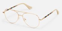 Joni - Aviator Gold Eyeglasses