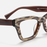 Wild Beat - Square Animal Eyeglasses | Vooglam Design Details