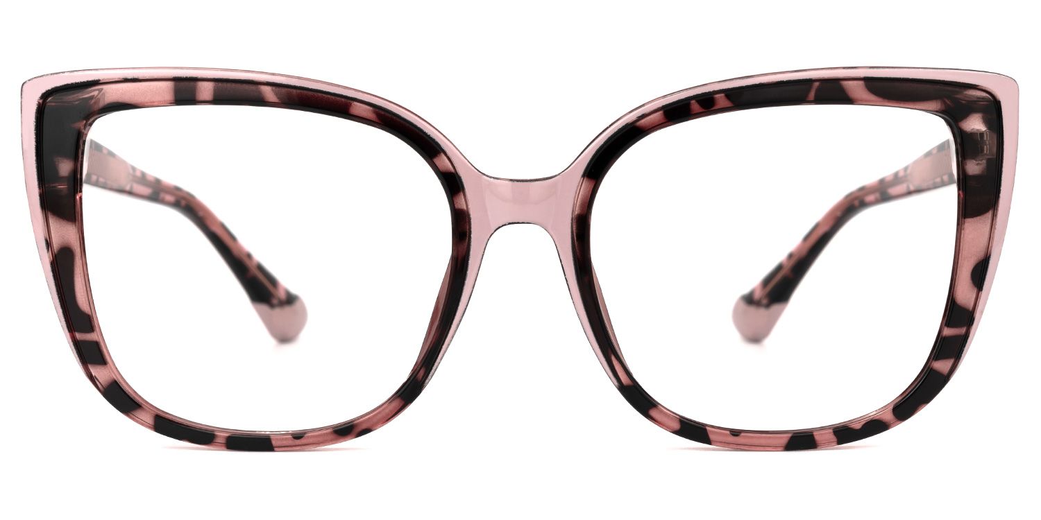 Darena - Cat Eye Pink/Tortoise Eyeglasses | Vooglam Angle View