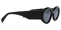 Aura - Cat Eye Black Sunglasses - 4