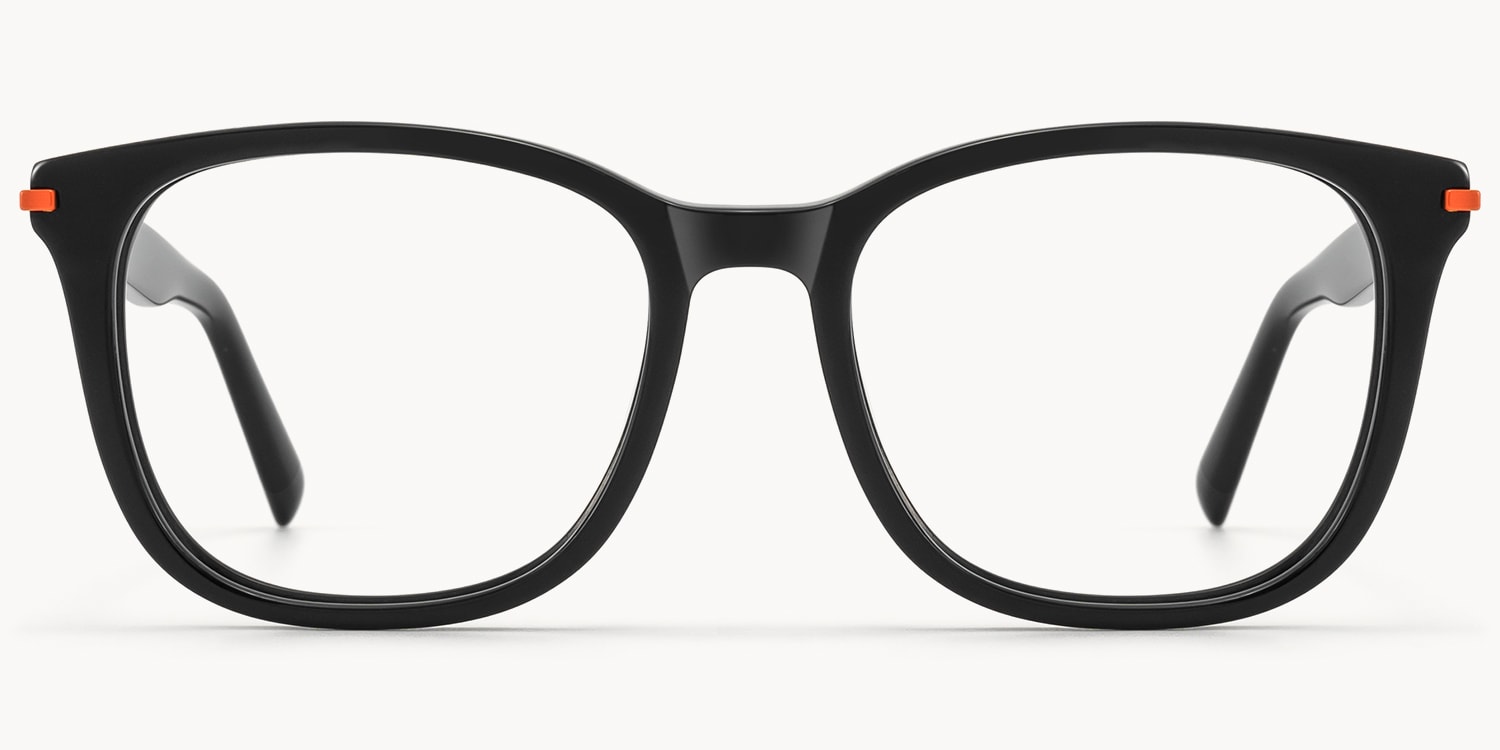 Holo - Square Black Eyeglasses - 1