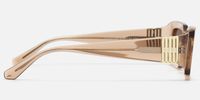 Aurelia - Champagne Gradient Brown Sunglasses | Vooglam Side View