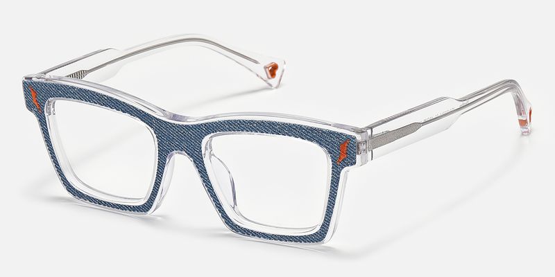 Ganya - Square Blue Eyeglasses