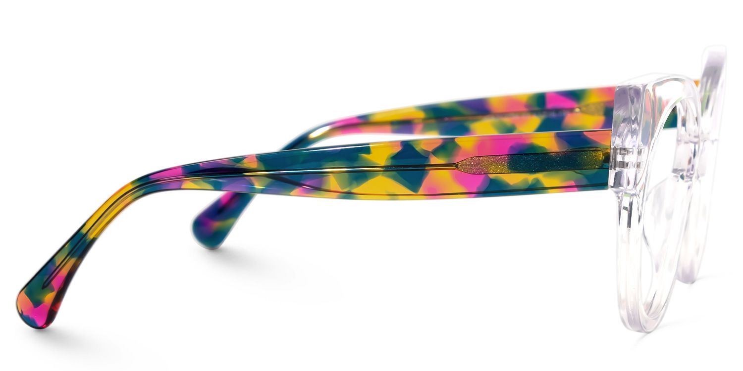 Kineks - Round Crystal Eyeglasses by Vooglam - Product View 4