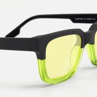 Strobe - Rectangle Two-tone Sunglasses | Vooglam Design Details