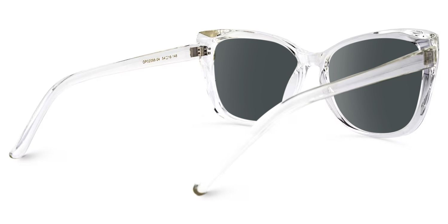 Raquel - Square Crystal Sunglasses | Vooglam Side View