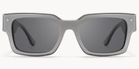 The Programmer - Rectangle Silver Sunglasses - 1