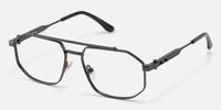 Ando - Aviator Black Eyeglasses