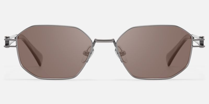 Loos - Pearl Gray Double Wire Sunglasses | Vooglam