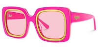 Esadowa - Square Pink Sunglasses - 2