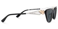 Naoya - Cat Eye Black Sunglasses | Vooglam 