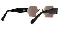 Lizzy - Geometric Gold Sunglasses - 3
