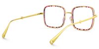 Jace - Square Floral Eyeglasses | Vooglam Side View