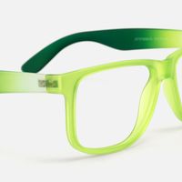 Sync - Rectangle Green Eyeglasses | Vooglam Design Details