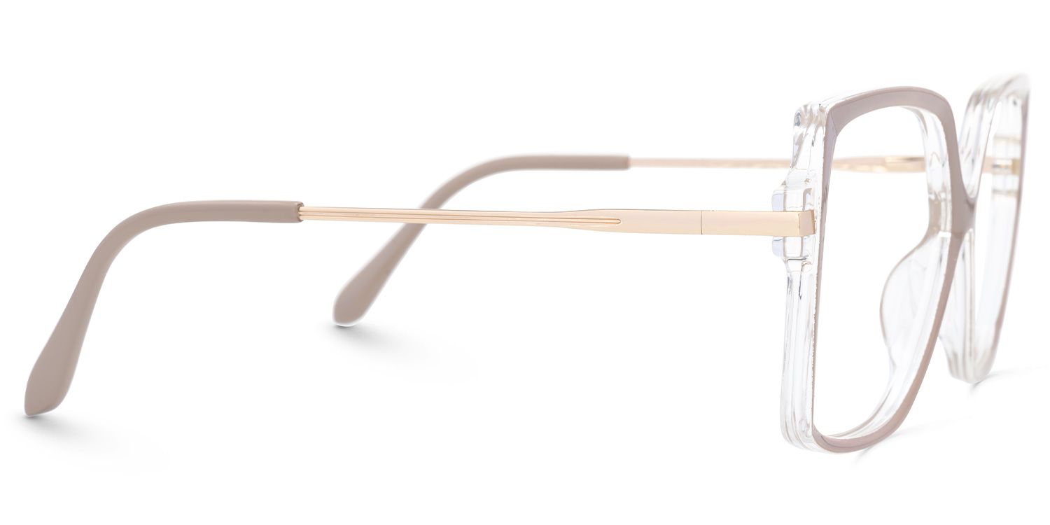 Faisal - Square Pink Eyeglasses | Vooglam 4