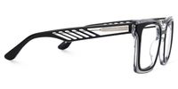 Fenicia - Square Black/Crystal Eyeglasses | Vooglam 