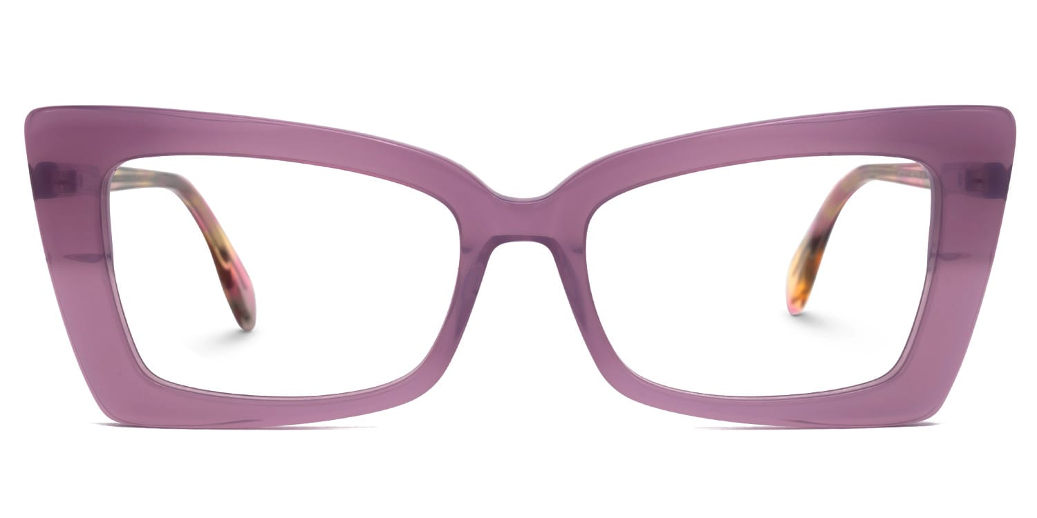 

Edom - Rectangle Purple Eyeglasses