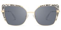 Jabilo - Cat Eye Gold Sunglasses | Vooglam Angle View