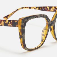 Sargent - Bold Square Camo Statement Glasses | Vooglam Design Details