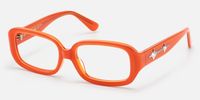 Prism - Rectangle Orange Eyeglasses