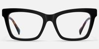 Vibranium - Rectangle Black Eyeglasses | Vooglam Angle View