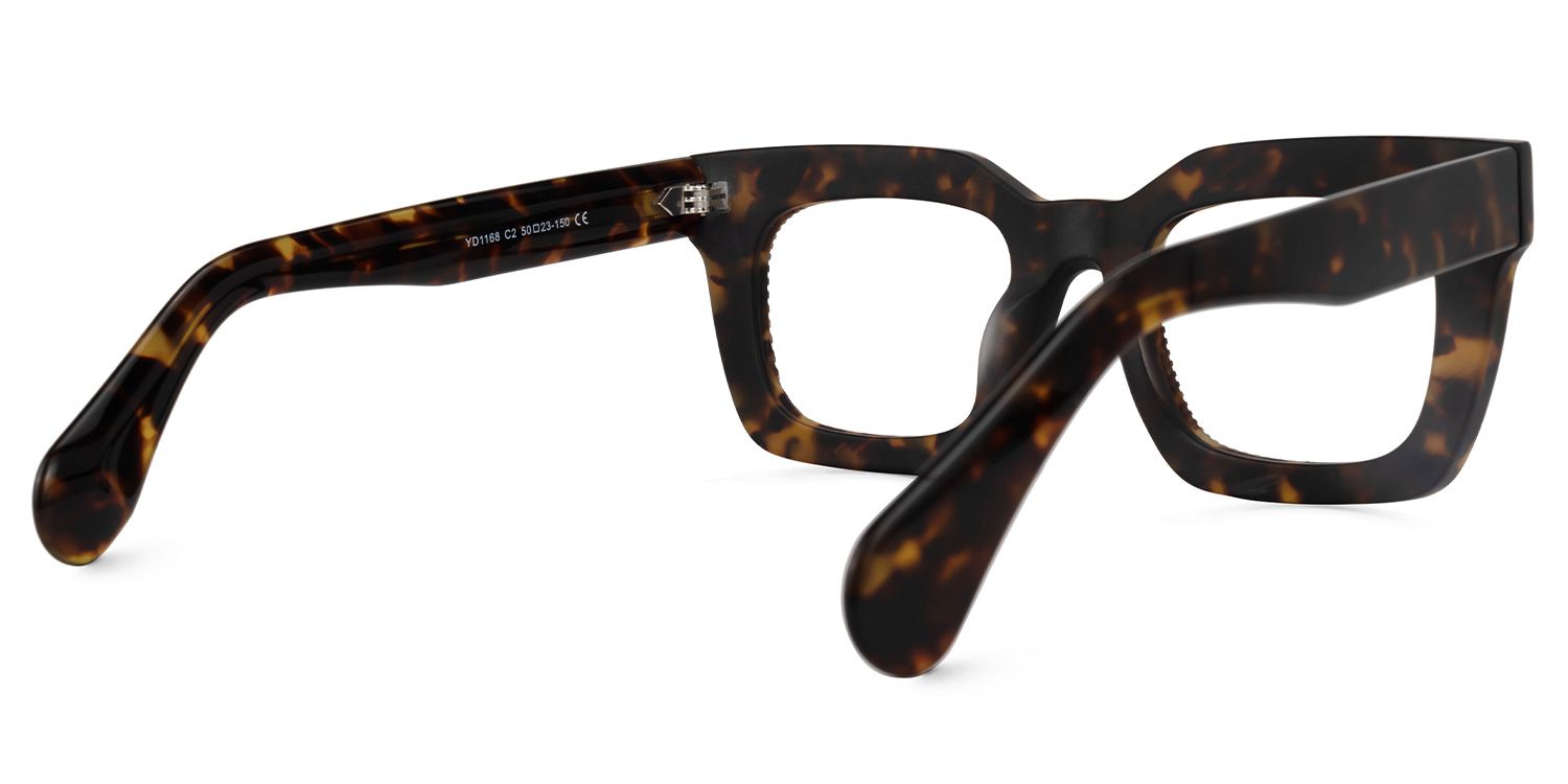 Delgado - Rectangle Tortoise Eyeglasses by Vooglam - Side View