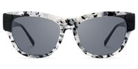 Fusion - Cat Eye Pattern Sunglasses | Vooglam Angle View