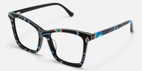 Kiersten - Butterfly Pattern Eyeglasses | Vooglam Front View