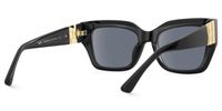 Sable - Square Black Sunglasses | Vooglam Side View