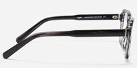 Jafaru - Rectangle Grey Eyeglasses | Vooglam Side View