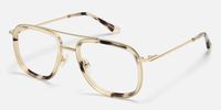 Breeze - Aviator Tortoise Eyeglasses | Vooglam Front View