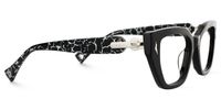 Naiara - Rectangle Black Eyeglasses | Vooglam