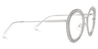 Hafiz - Round Silver Eyeglasses | Vooglam