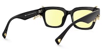 Sabrina - Rectangle Black Sunglasses - 3
