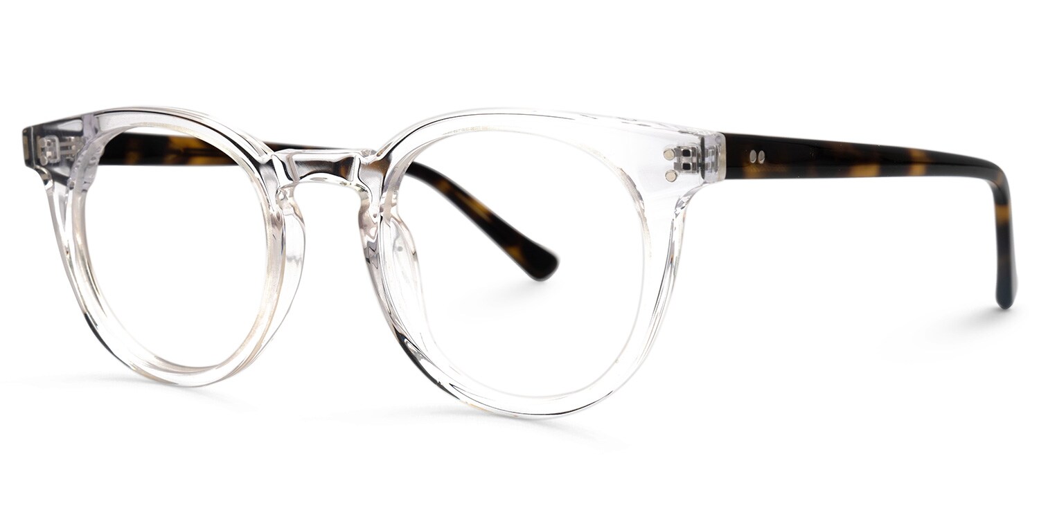 Denton Round Crystal Eyeglasses Vooglam