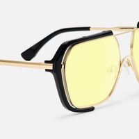 Porsha - Aviator Black Sunglasses| Vooglam Design Details