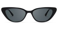Naoya - Cat Eye Black Sunglasses | Vooglam Angle View